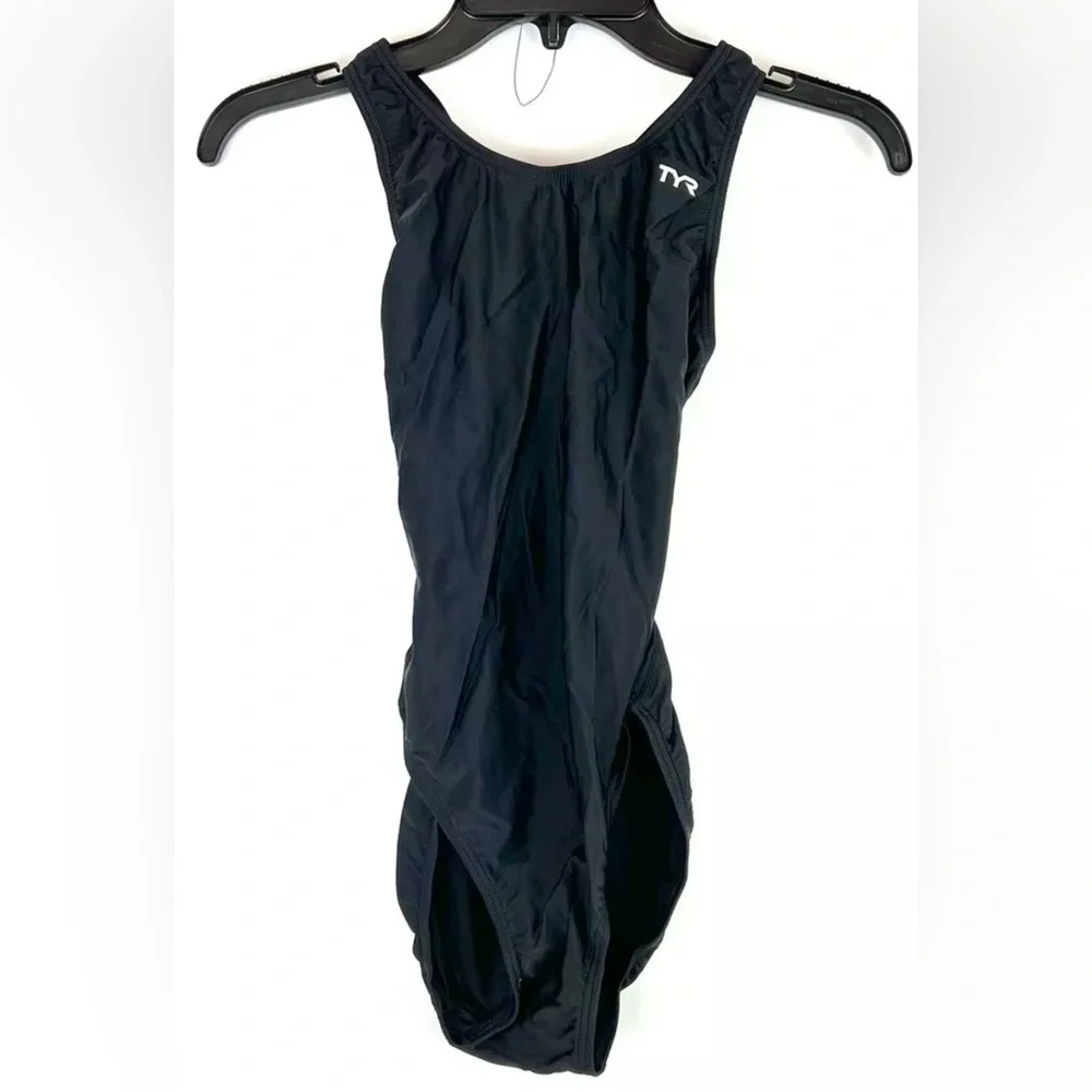 TYR Women’s Black Racerback One Piece Swimsuit Size 34